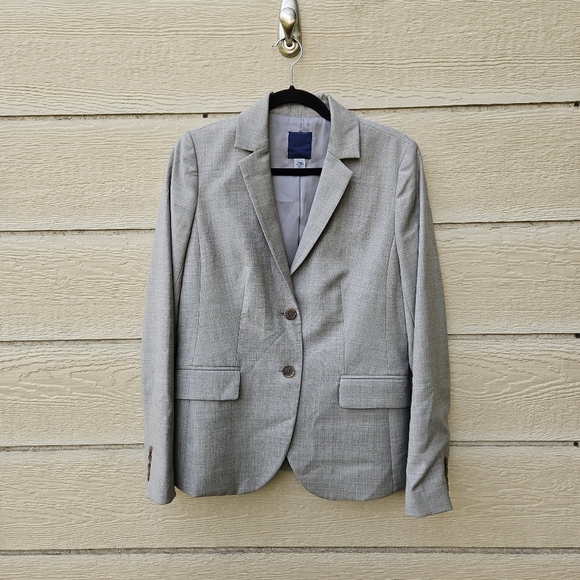 J. Crew Super 120s wool light gray two button blazer size 6 - Picture 1 of 6